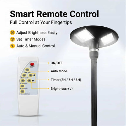 FuturKart 200W Solar UFO Street Light with 240 LED, 15Ah Battery & PIR Sensor – Buy Garden Light Online at Futurkart
