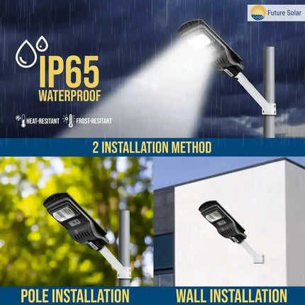 FuturKart 50W All-in-One Solar Street Light | Integrated Outdoor LED Solar Light – Buy Street Light Online at Futurkart