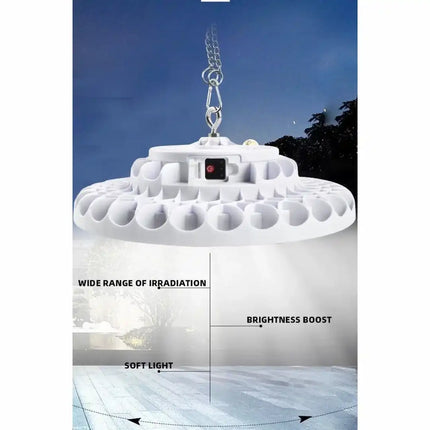 FuturKart solar pendant ceiling light with solar panel.