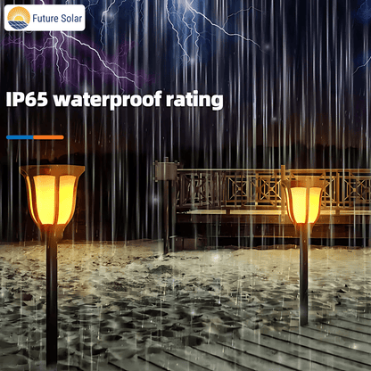 LED Solar Torch Garden Light – Warm White Outdoor Decorative Lamp – Buy Garden Light Online at FUTURKART