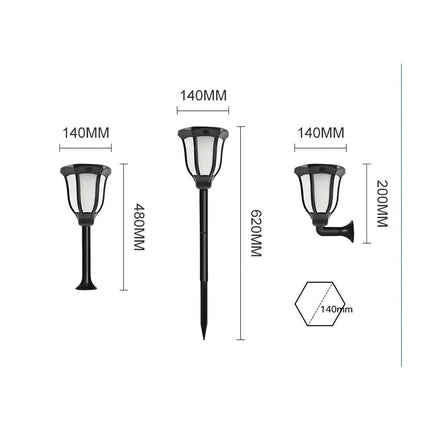 LED Solar Torch Garden Light – Warm White Outdoor Decorative Lamp – Buy Garden Light Online at FUTURKART