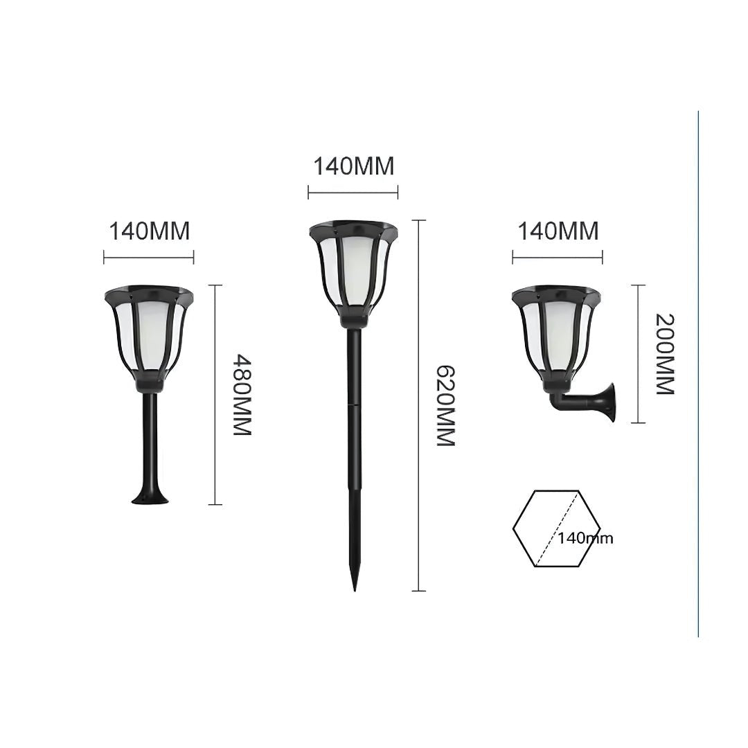 LED Solar Torch Garden Light – Warm White Outdoor Decorative Lamp – Buy Garden Light Online at FUTURKART