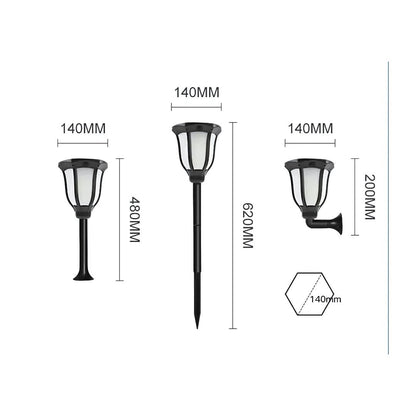 LED Solar Torch Garden Light – Warm White Outdoor Decorative Lamp – Buy Garden Light Online at FUTURKART