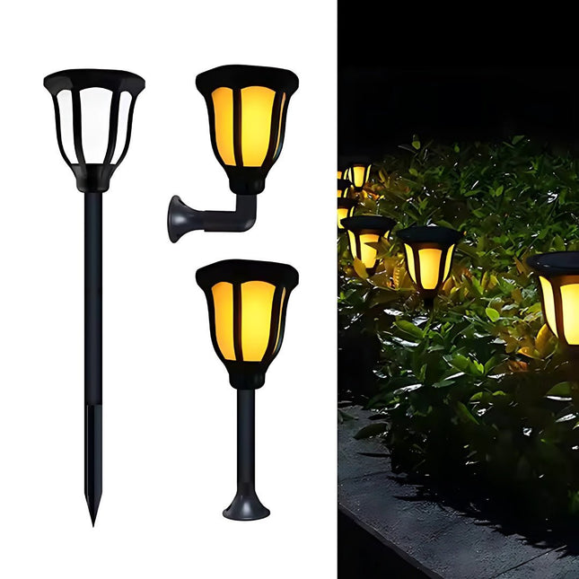 LED Solar Torch Garden Light – Warm White Outdoor Decorative Lamp – Buy Garden Light Online at FUTURKART