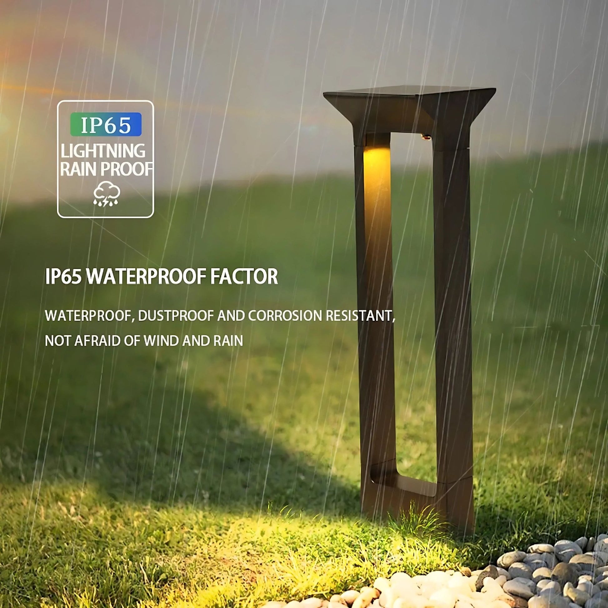 Modern Solar Lawn Bollard Light | 120W Outdoor Pathway & Garden Lamp | Aluminum Alloy, Auto On/Off, Waterproof – Buy Garden Light Online at FUTURKART