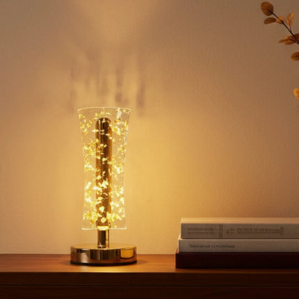 Futurkart Modern spiral LED table lamp for home décor and ambient lighting