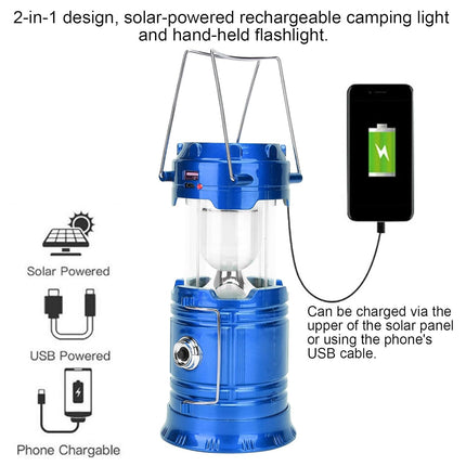 Multifunctional Solar Portable Telescopic Camping Light – USB Rechargeable Lantern – Buy Garden Light Online at FUTURKART