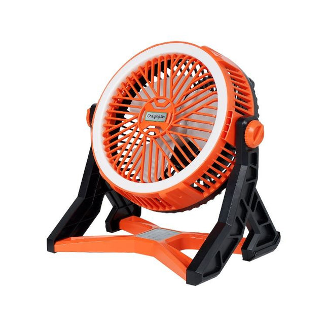 Portable Rechargeable Solar Fan with LED Light | USB Charging | Long Battery Backup – Buy Online at FUTURKART