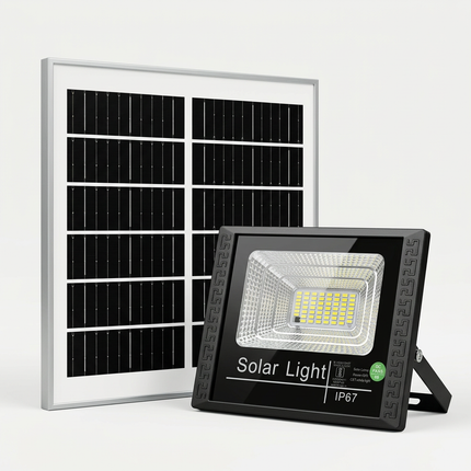 Premium solar flood light and panel square listing design