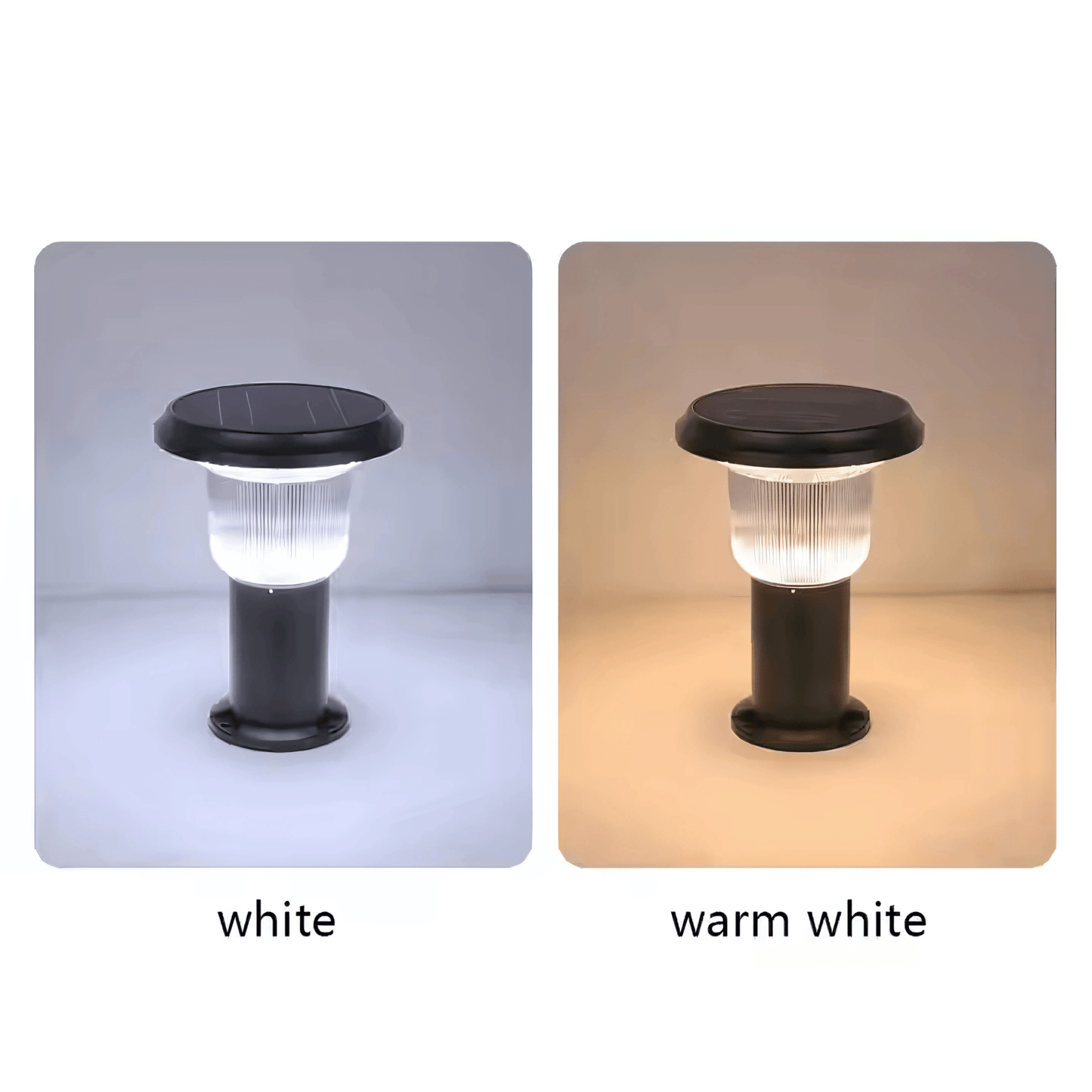 Premium Solar - Powered Bollard Pathway Light – Dual Color Outdoor Landscape Lamp | Ground Mounted – Buy Garden Light Online at FUTURKART