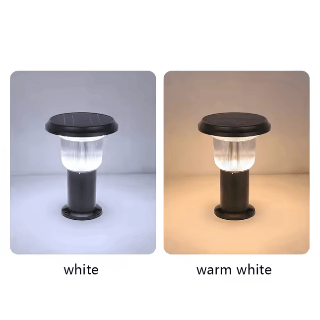 Premium Solar - Powered Bollard Pathway Light – Dual Color Outdoor Landscape Lamp | Ground Mounted – Buy Garden Light Online at FUTURKART