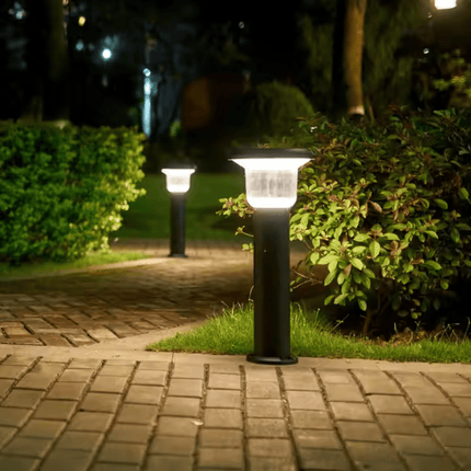 Premium Solar - Powered Bollard Pathway Light – Dual Color Outdoor Landscape Lamp | Ground Mounted – Buy Garden Light Online at FUTURKART