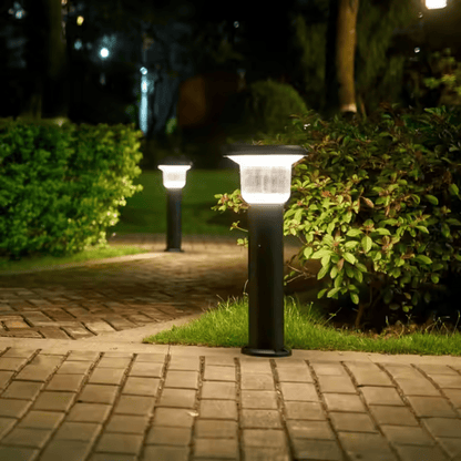 Premium Solar - Powered Bollard Pathway Light – Dual Color Outdoor Landscape Lamp | Ground Mounted – Buy Garden Light Online at FUTURKART