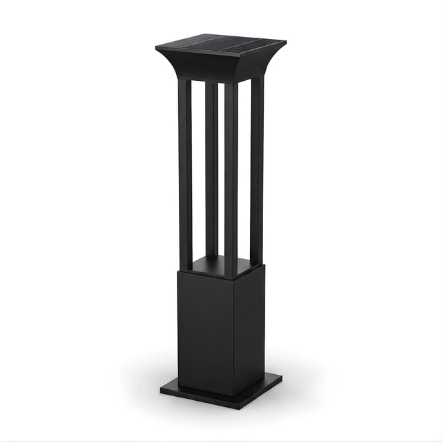 Premium Solar - Powered Square Bollard Light - Elegant Outdoor Lawn Illumination – Buy Garden Light Online at FUTURKART