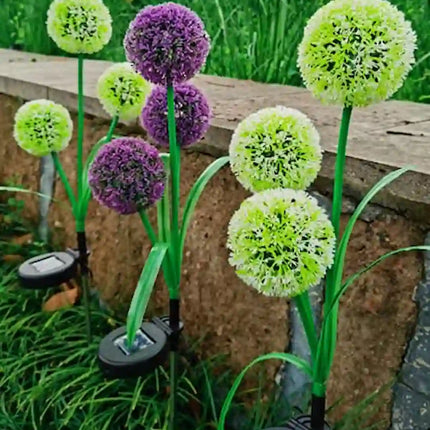 RGB dandelion flower solar garden light for home garden.