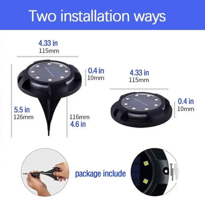 RGB Solar Buried Ground Light, Waterproof Outdoor Pathway Lamp(Pack of 4) – Buy Garden Light Online at FUTURKART