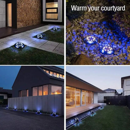 RGB Solar Buried Ground Light, Waterproof Outdoor Pathway Lamp(Pack of 4) – Buy Garden Light Online at FUTURKART