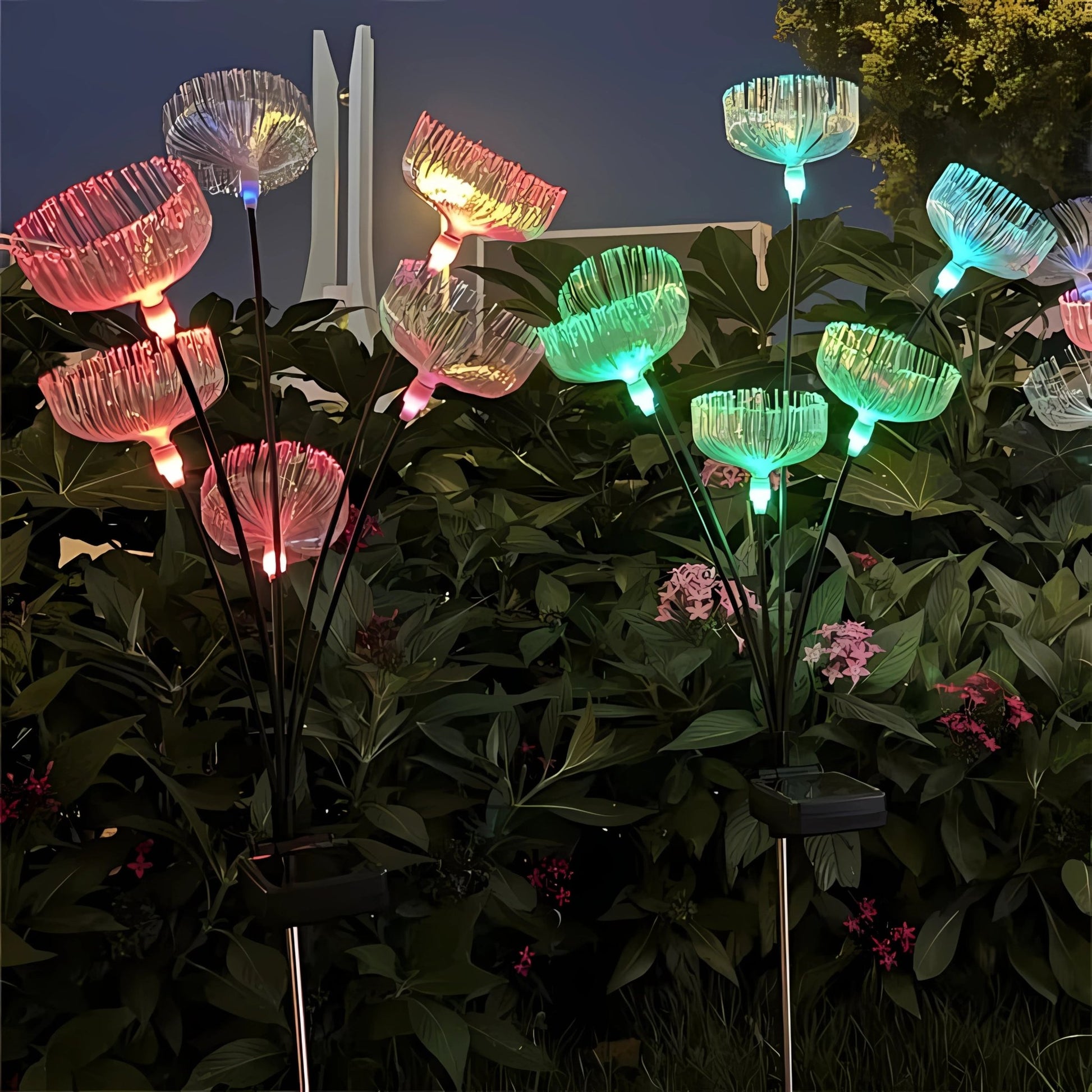 Six - Headed Jellyfish Solar Ground Lamp – Stylish RGB Outdoor Lighting Solution(Pack of 2) – Buy Garden Light Online at FUTURKART