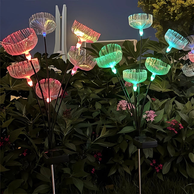Six - Headed Jellyfish Solar Ground Lamp – Stylish RGB Outdoor Lighting Solution(Pack of 2) – Buy Garden Light Online at FUTURKART