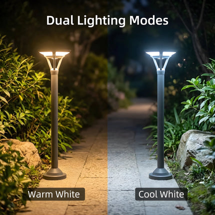 Solar Bollard Pathway Light – White & Warm White Outdoor Lamp for Garden – Buy Garden Light Online at FUTURKART