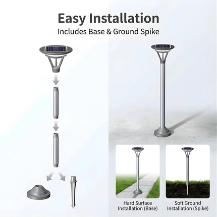 Solar Bollard Pathway Light – White & Warm White Outdoor Lamp for Garden – Buy Garden Light Online at FUTURKART