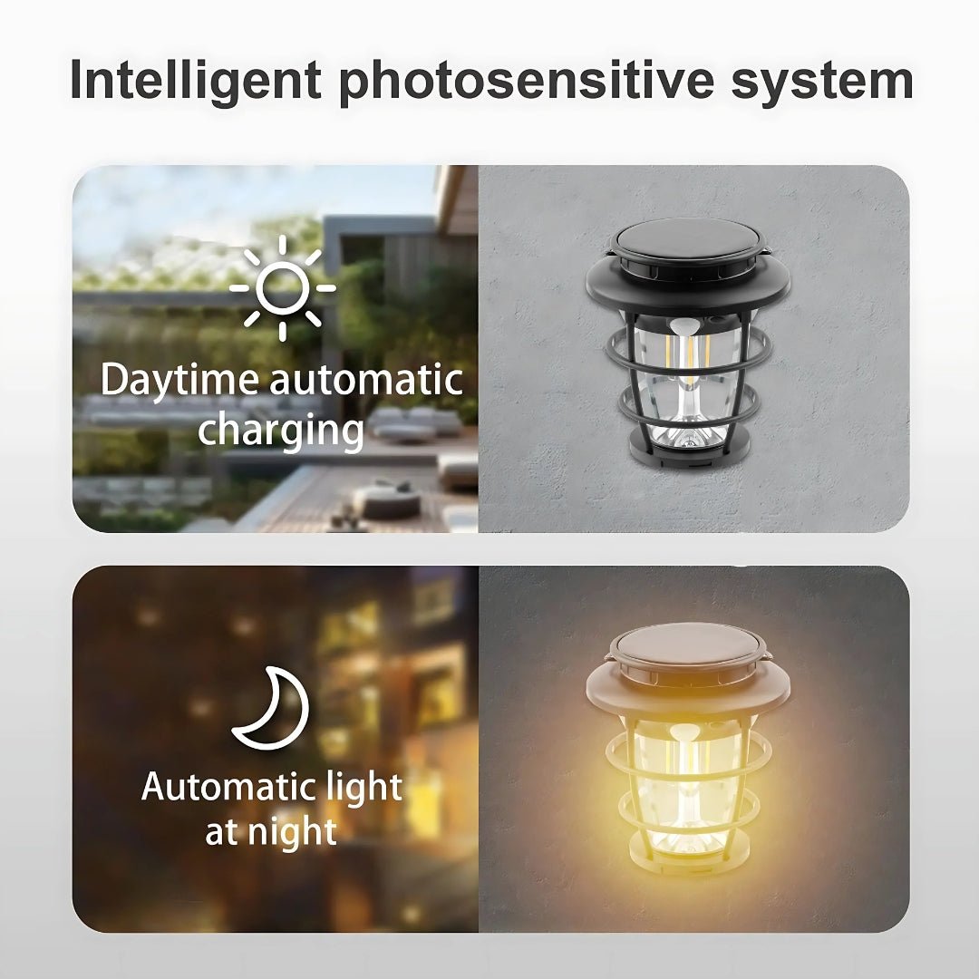 Solar Camping Lantern Garden Light, 3 - in - 1 Hanging, Wall & Spike Mount Outdoor Decorative Lamp – Buy Garden Light Online at FUTURKART