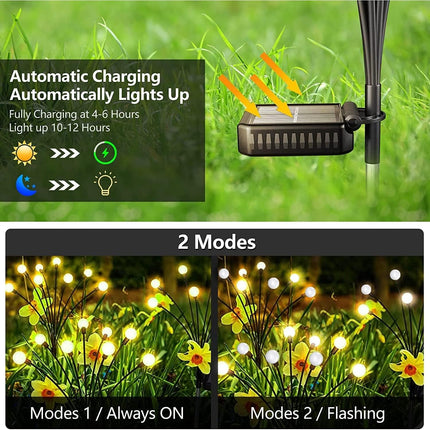 Solar Firefly Garden Lights (Warm White) Magical Wind - Swaying LED Lawn Lamps(Pack of 2) – Buy Garden Light Online at FUTURKART