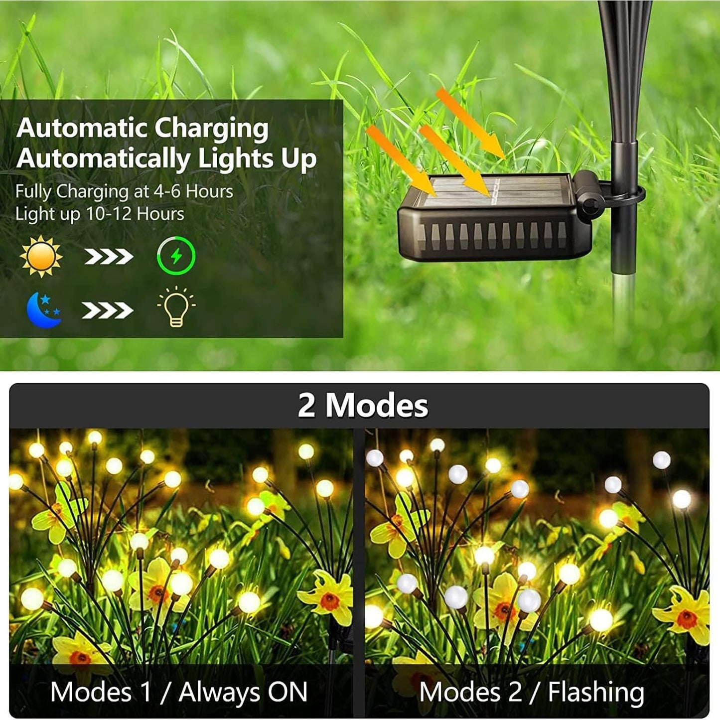 Solar Firefly Garden Lights (Warm White) Magical Wind - Swaying LED Lawn Lamps(Pack of 2) – Buy Garden Light Online at FUTURKART