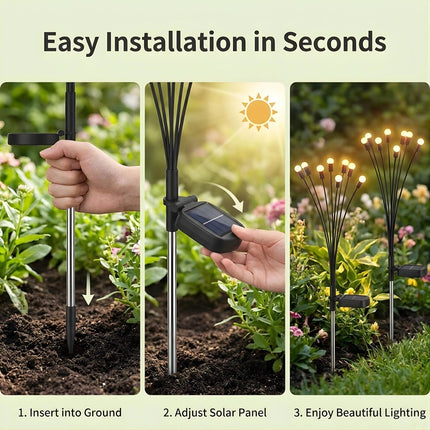 Solar Firefly Garden Lights (Warm White) Magical Wind - Swaying LED Lawn Lamps(Pack of 2) – Buy Garden Light Online at FUTURKART