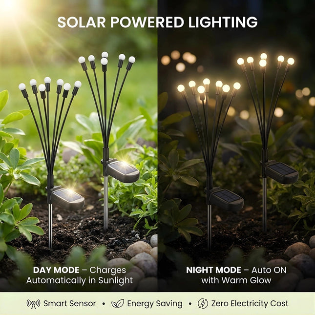 Solar Firefly Garden Lights (Warm White) Magical Wind - Swaying LED Lawn Lamps(Pack of 2) – Buy Garden Light Online at FUTURKART