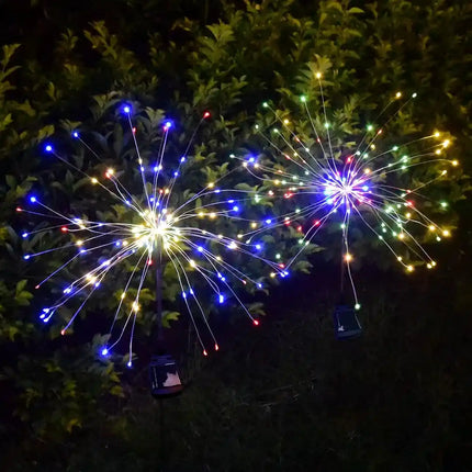 FuturKart 120 LED solar fireworks light for garden.