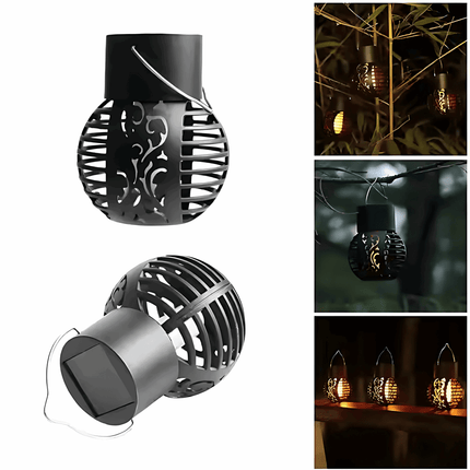 Solar Flicker Flame Lantern Light – Decorative Hanging Solar Lamp (Pack of 4) – Buy Garden Light Online at FUTURKART