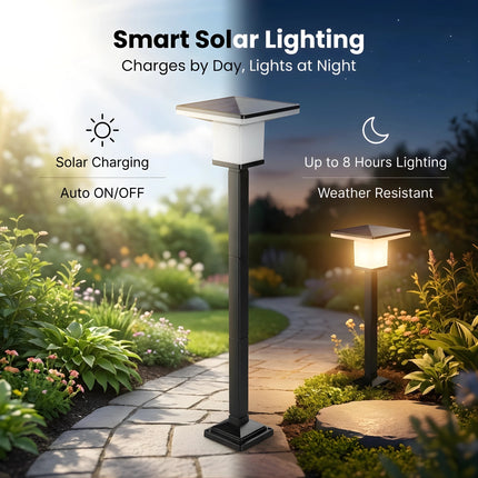 Solar Garden Pathway Light – Elegant Outdoor Landscape Lamp for Pathways & Gardens – Buy Garden Light Online at FUTURKART
