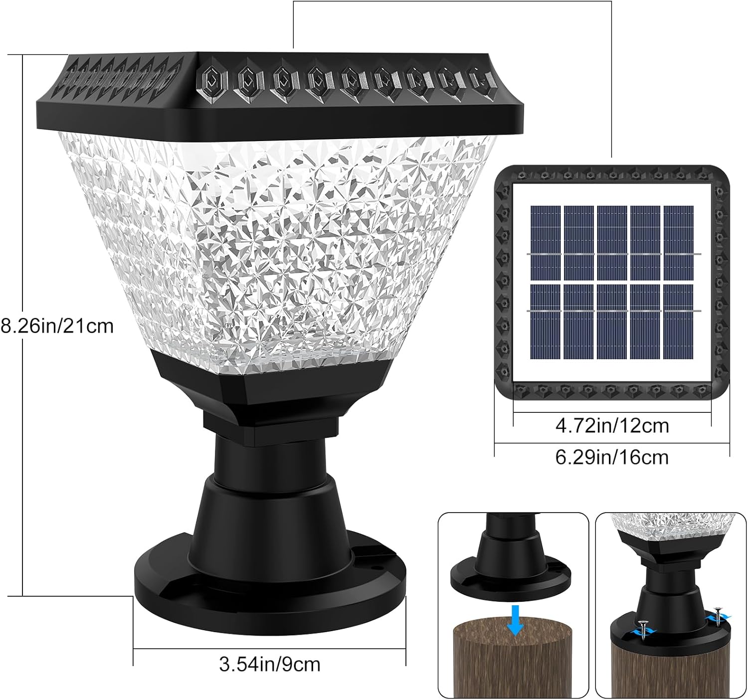 Solar Gate Pillar Light – Buy Garden Light Online at FUTURKART