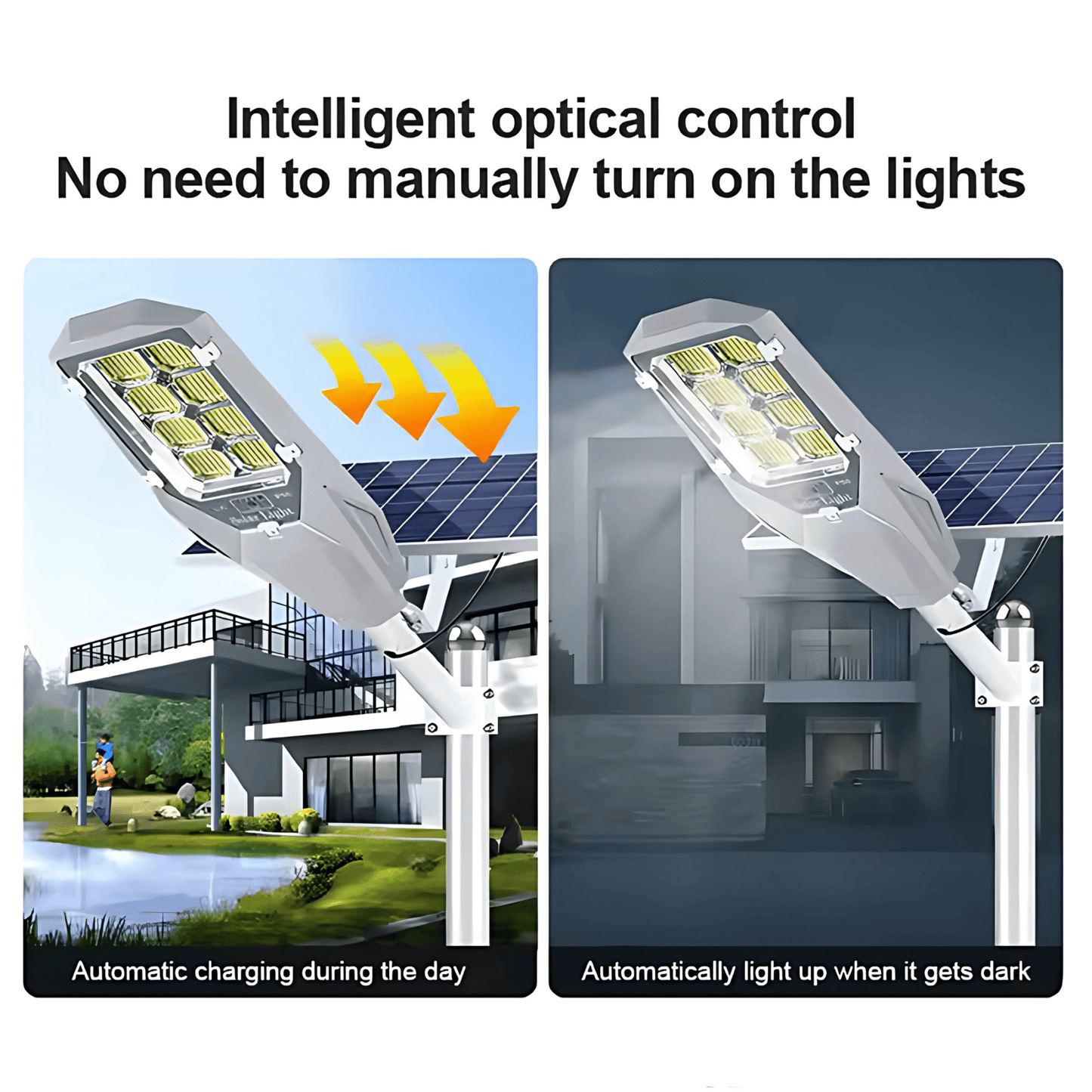 Solar HAWK 500W Semi - Integrated Street Light – High - Lumen, Weatherproof & Smart - Controlled – Buy Street Light Online at FUTURKART