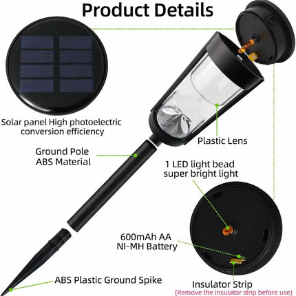 Solar hourglass lawn light for decorative outdoor lighting.