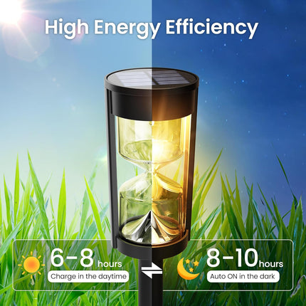 Solar Hourglass Path Light, Outdoor Waterproof Garden Lantern (Pack of 1) – Buy Garden Light Online at FUTURKART