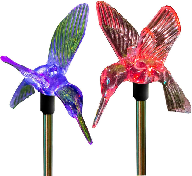 Solar Hummingbird Garden Light, Waterproof Decorative LED Stakes for Pathways, Lawns & Outdoor Landscaping(Pack of 2) – Buy Garden Light Online at FUTURKART