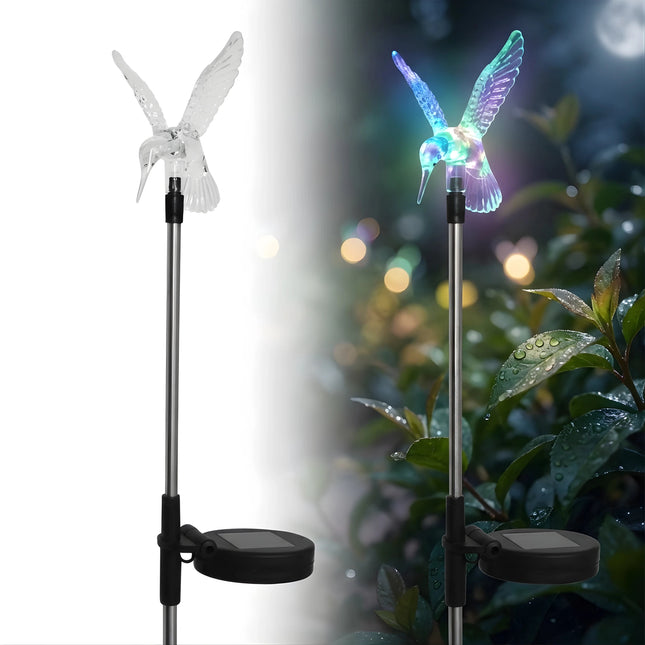 Solar Hummingbird Garden Light, Waterproof Decorative LED Stakes for Pathways, Lawns & Outdoor Landscaping(Pack of 2) – Buy Garden Light Online at FUTURKART