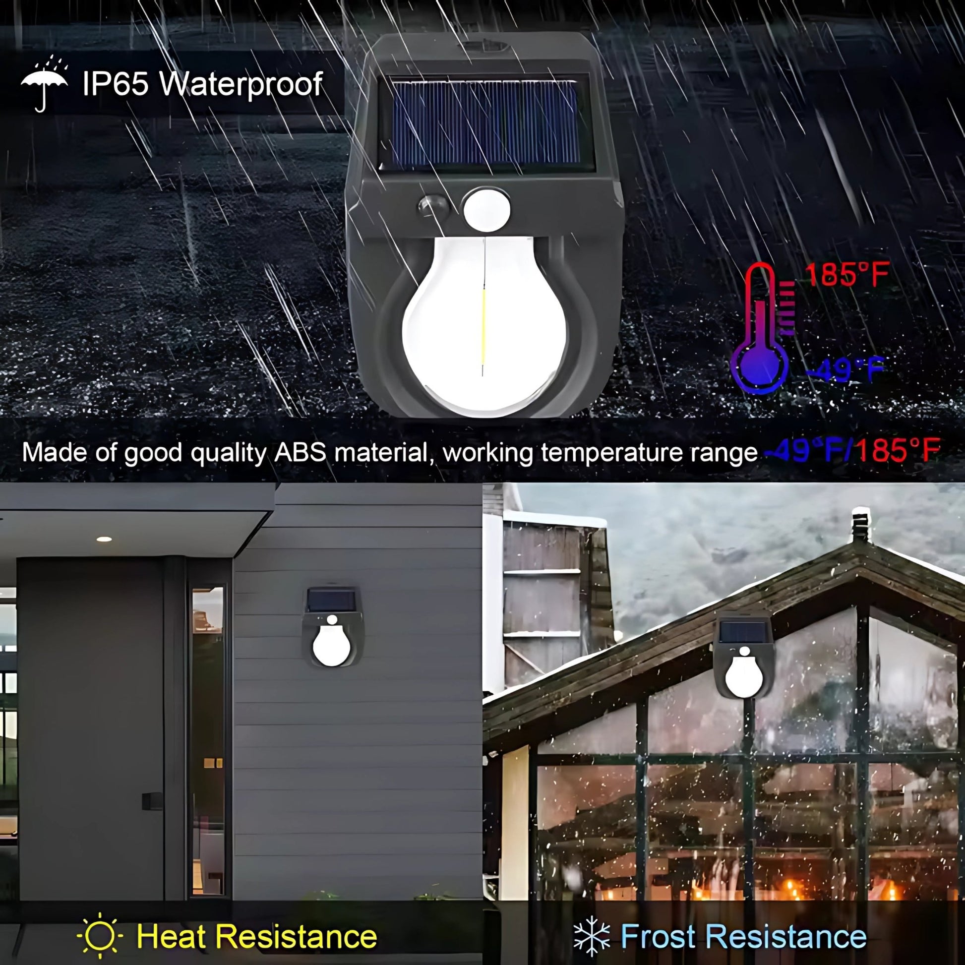 Solar Induction Wall Lamp – Warm White House Shaped Decorative Outdoor Light with Radar Sensor – Buy WALL LIGHT Online at FUTURKART