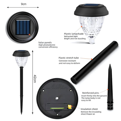 Solar Lawn Light – Decorative Waterproof Garden Pathway Lamp(Pack of 6) – Buy Garden Light Online at FUTURKART