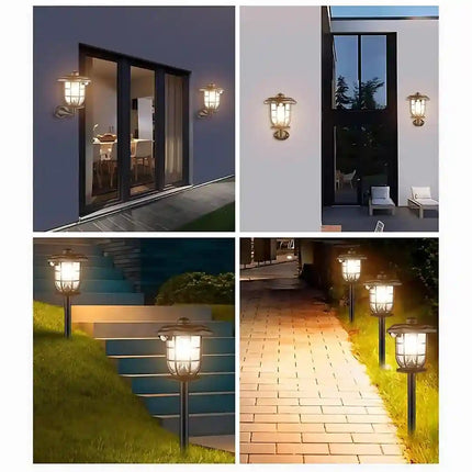 Solar lawn light with radar motion sensor and light control