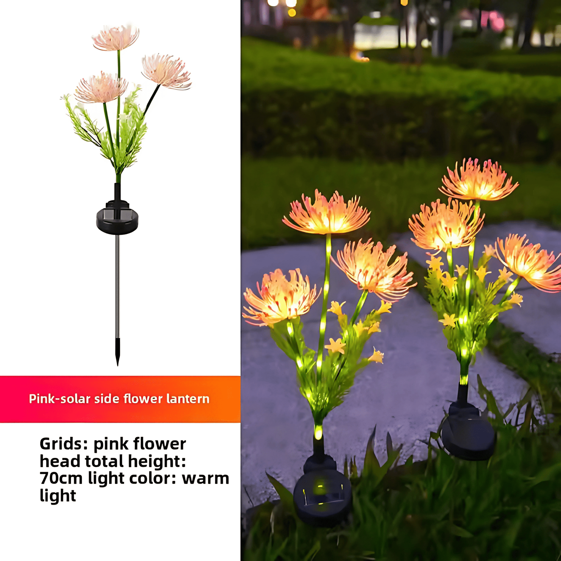 Solar LED Flower Garden Lights | Outdoor Decorative Stake Lights(Pack of 2) – Buy Garden Light Online at FUTURKART