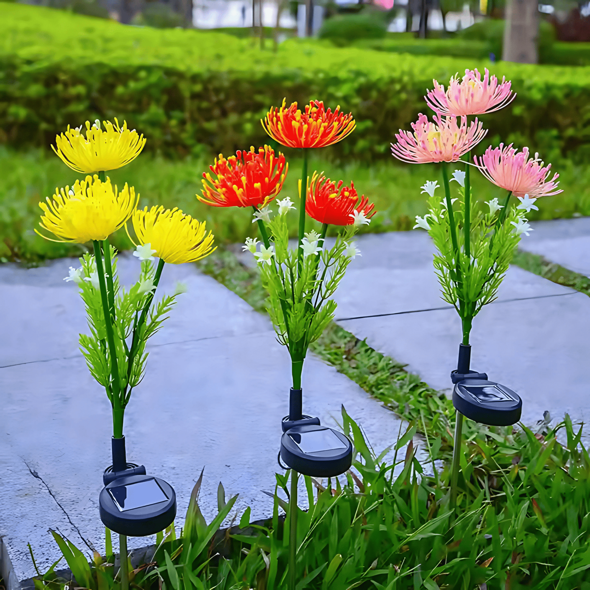 Solar LED Flower Garden Lights | Outdoor Decorative Stake Lights(Pack of 2) – Buy Garden Light Online at FUTURKART