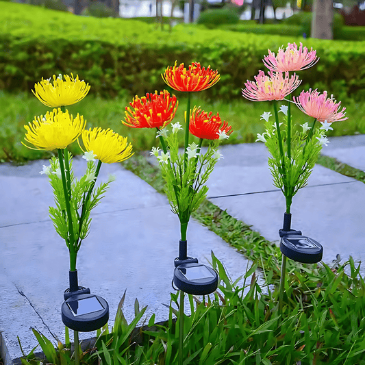 Solar LED Flower Garden Lights | Outdoor Decorative Stake Lights(Pack of 2) – Buy Garden Light Online at FUTURKART