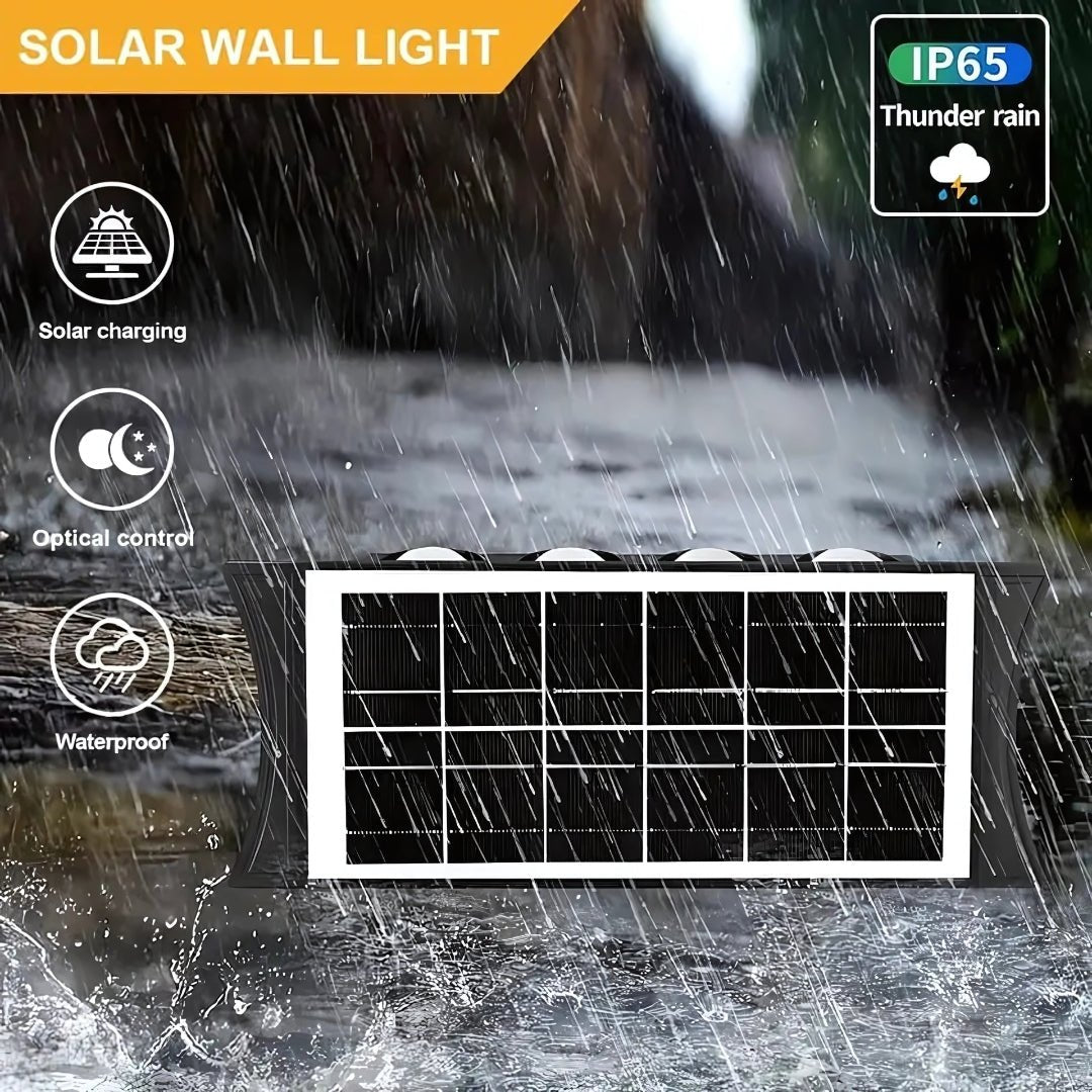 Solar LED Wall Light – Dual Light White & Warm, Outdoor Up & Down Wall Lamp for Home, Patio & Balcony Decoration – Buy WALL LIGHT Online at FUTURKART