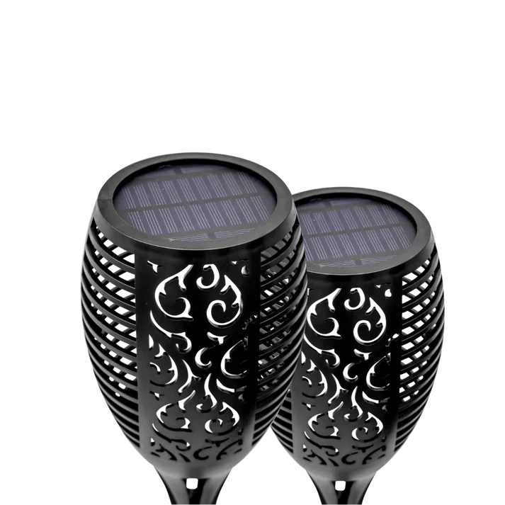 Compact Solar Mashaal Garden Light – Warm White Flickering LED Flame, ABS Body, Ground Mounting, Weatherproof