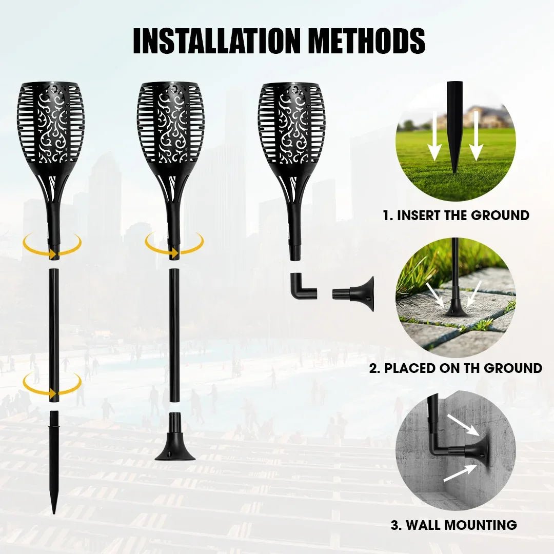 SOLAR MASHAAL LIGHT WARM WHITE (Pack of 2) – Buy COMBO Online at FUTURKART