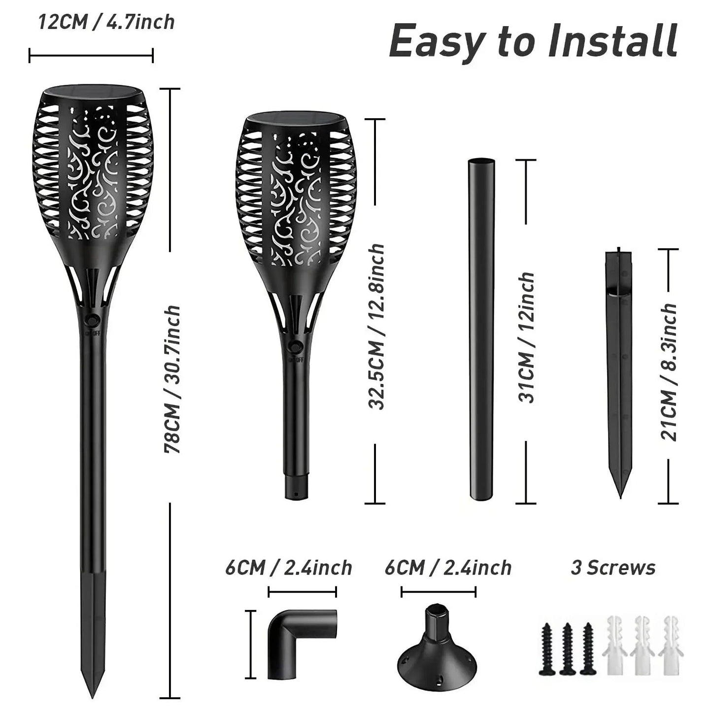 SOLAR MASHAAL LIGHT WARM WHITE (Pack of 2) – Buy COMBO Online at FUTURKART