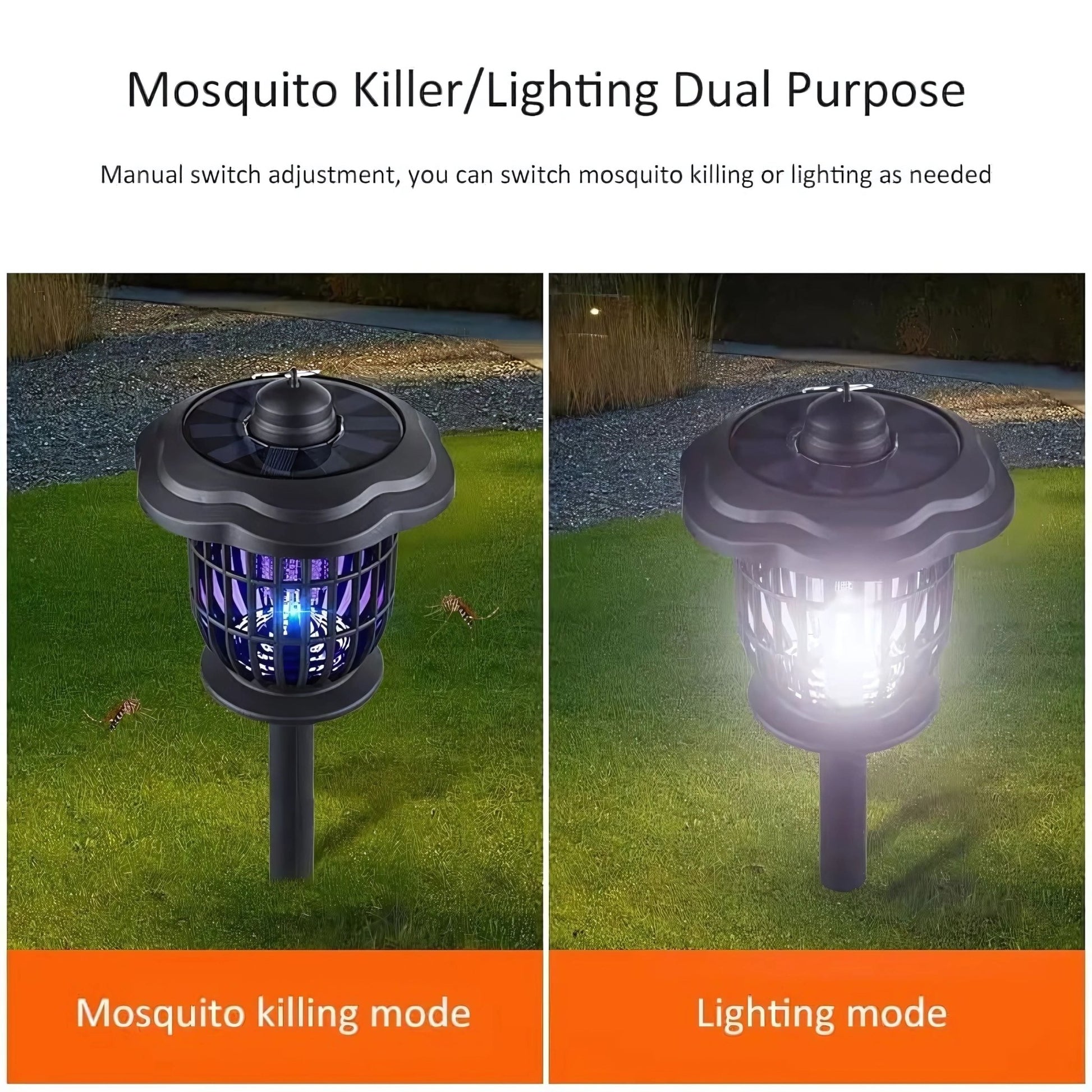 Solar Mosquito Killer Lamp – Dual - Function Solar Garden Light & Mosquito Zapper – Buy Garden Light Online at FUTURKART